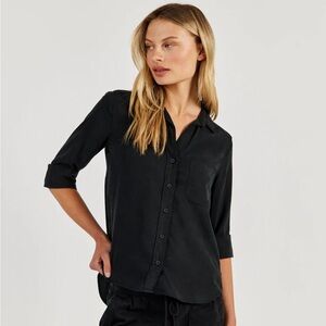 Bella dahl Women's Black Button-Up Shirt